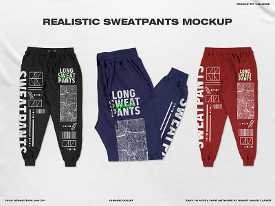 Realistic Sweatpants Mockup by Daldsgh on Dribbble
