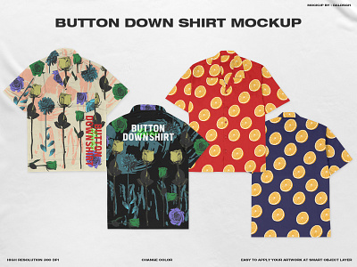 Button Down Shirt - Mockup aloha hawaii apparel mockup branding button down shirt buttoning up clothing mockup graphic design mockup product design shirt