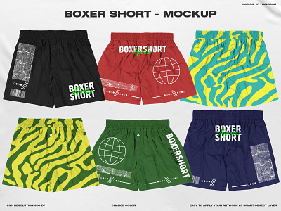 Boxer Short - Mockup apparel mockup boxer boxers branding clothing mockup graphic design mockup product design shorts shorts mockup