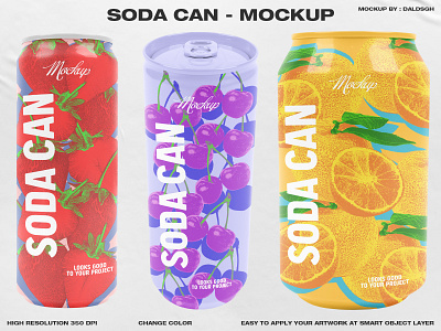 Soda Can - Mockup bottle mockup branding design drink energy drink graphic design juice bottle mock up mockup package design packaging mockup product design soda soda bottle soda can mockup