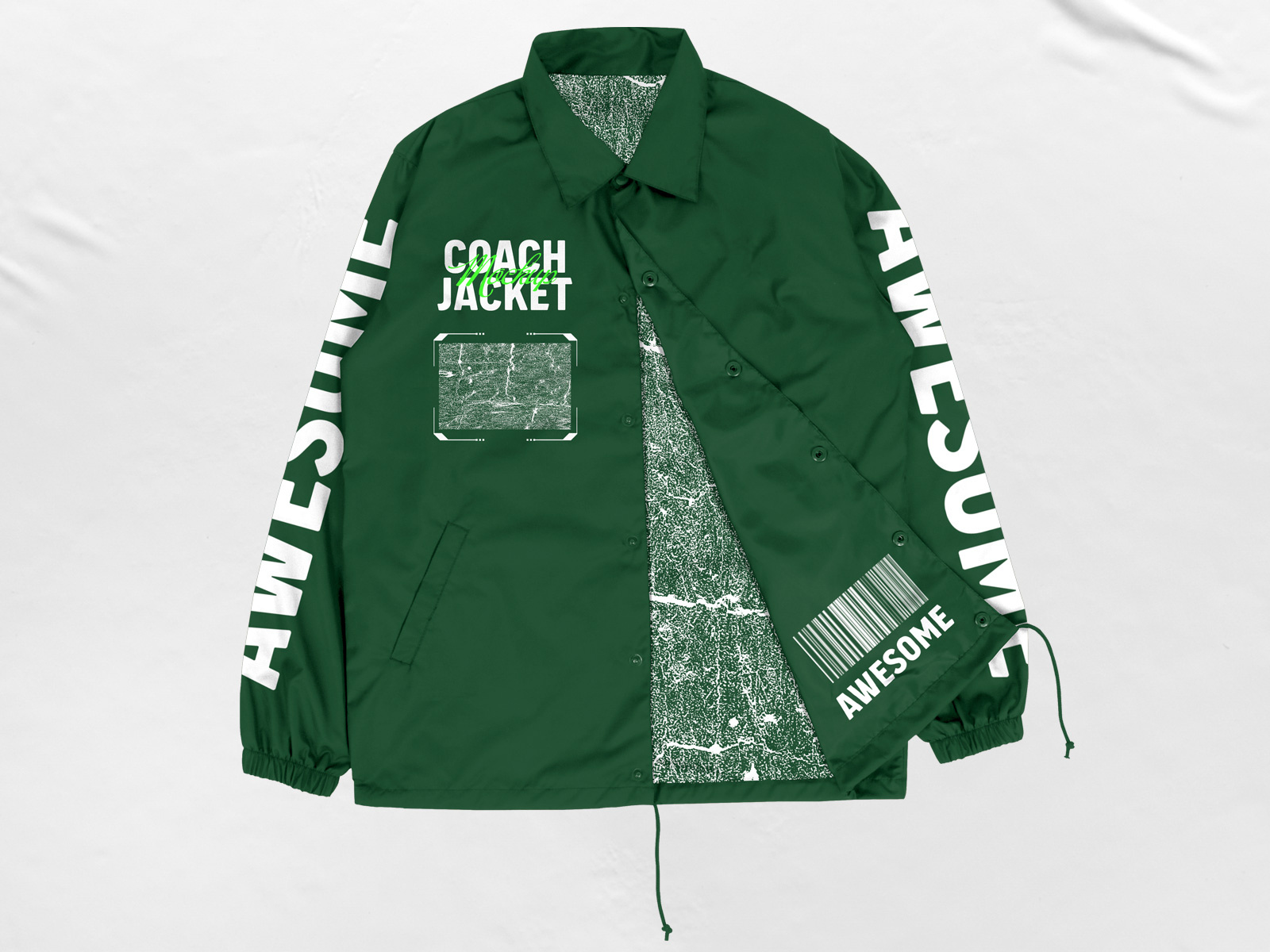 5 Coach Jacket Mockup (Front) by Daldsgh on Dribbble