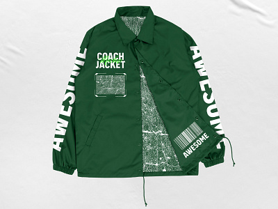5 Coach Jacket - Mockup (Front) apparel apparel mockup branding clothing mockup coach jacket design fashion graphic design jacket jacket mockup mockup product design windbreaker