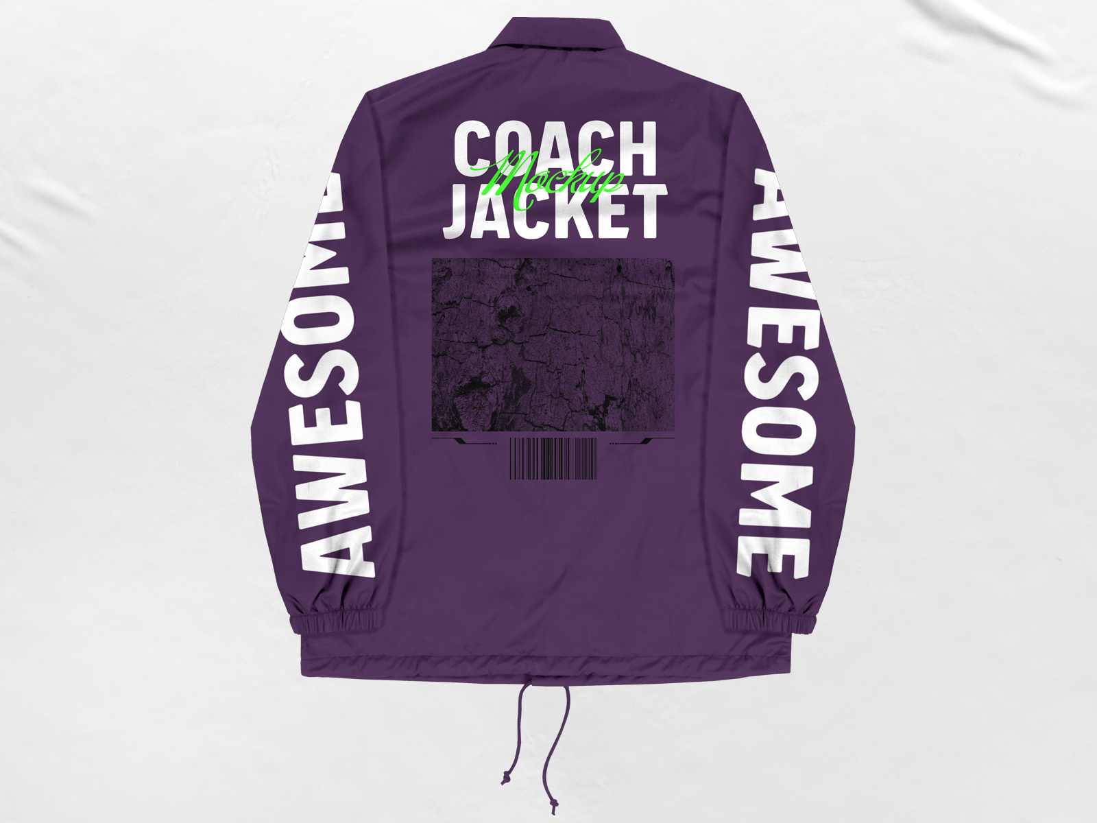5 Coach Jacket Mockup (Back) by Daldsgh on Dribbble