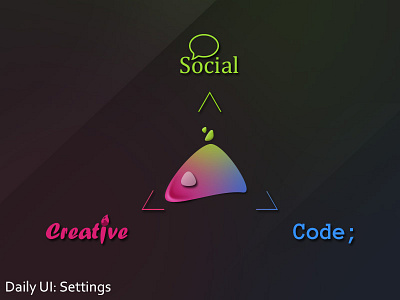 Settings - My Daily Settings code creative dailyui prism social