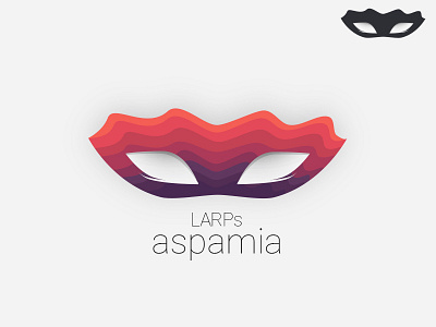 Aspamia LARPs aspamia branding larp logo mask orange purple