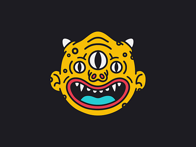 The Creature character creature eyes face illustration kaiju monster weird