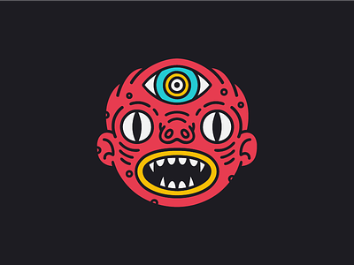 The Evil Eye character creature eyes face illustration kaiju monster weird