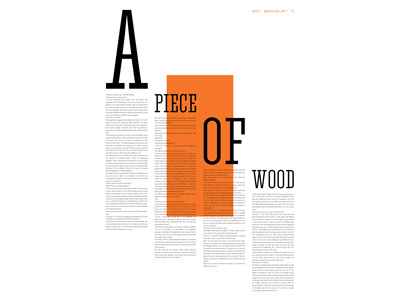 A Piece of Wood bradbury glauzer poster print story typography