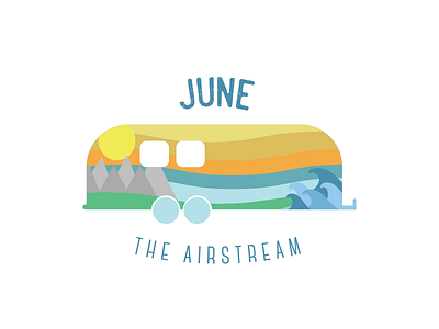 June The Airstream adventure airstream branding camper camping logo