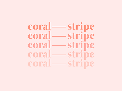 New brand + brand colors ombrè branding coral creative illustration logo ombre studio type website