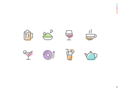 Fun Icons for Place Tagging App by Vero on Dribbble