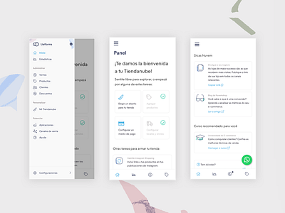 Mobile Onboarding Panel admin design admin panel cards ui dashboad design icons menu mobile onboarding onboarding screen ui ui ux ux