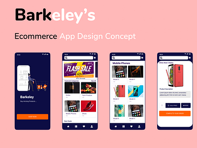 E-commerce App Design app branding design product design typography ui ux