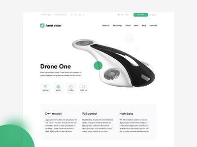 Forest Vision Website drone forest startup techstars website