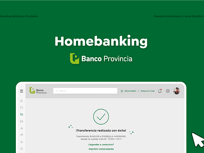 Banco Provincia Homebanking bank card banking design figma ui ux web design