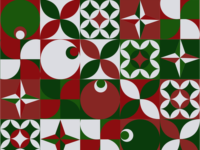 Neo geometric holiday wrapping