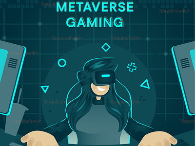 Metaverse Gaming - Gamefi - Visual VR concept