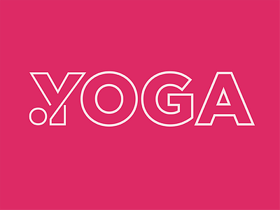 Yoga Logo branding exercise font illustration logo design type typography vector verbicon yoga
