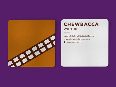 Chewbacca Business Card