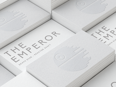 The Emperor Business Card brand identity branding business card cards corporate style emboss embossed palpatine square card star wars stationery the emperor
