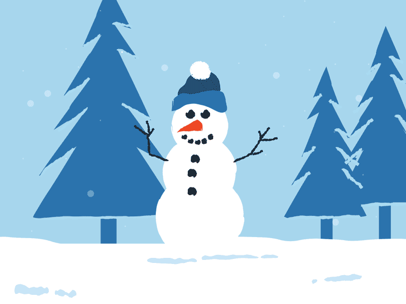 Snowman Animation animation christmas digital art frosty gif graphic art graphic design greeting card happy holidays illustration snow snowman vector winter