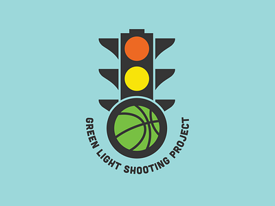 Green Light Shooting Project Logo basketball branding digital art graphic design icon logo sports traffic light vector