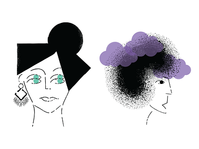 Concussion Symptoms character digital art double vision editorial editorial illustration foggy illustration man vector woman