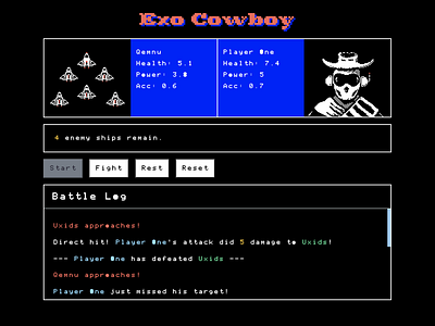 Browser Game - Exo Cowboy