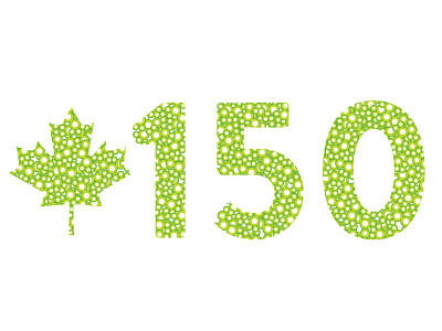 Happy Canada 150 from MindSea! brand canada canada 150 canadian decorative type fireworks logo type