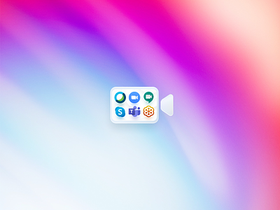 Meeting Portal Mac App Icon color colors designicon gradient internal mac app