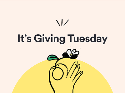 It's Giving Tuesday design giving tuesday illustration