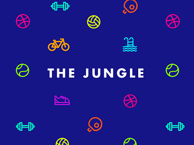 The Jungle Gameplan color design gameplan gym illustration jungle