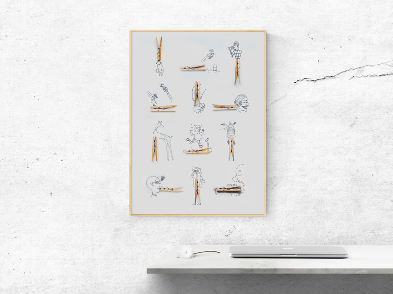 Clothespin by Grace Ho on Dribbble
