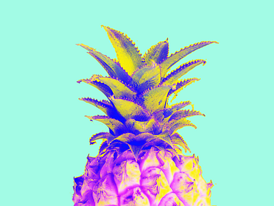 Pineapple art color pineapple pop summer