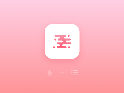 Daily UI :: 005 - App Icon app daily gradient health icon minimal pink prescription ui white