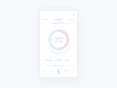 Daily UI 007 :: Settings daily home setting settings temperature ui