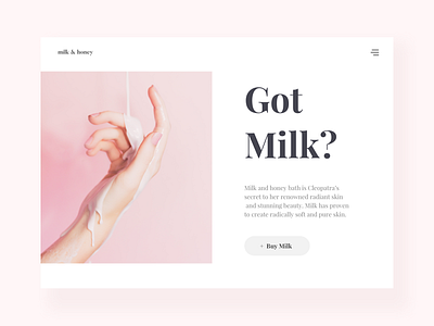 Daily UI :: 012 - E-Commerce Shop (Single Item) daily ecommerce layout milk minimal minimalistic pink shop ui ux web website