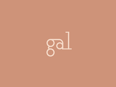 Gal color font geometric minimal modern nude slab serif typography