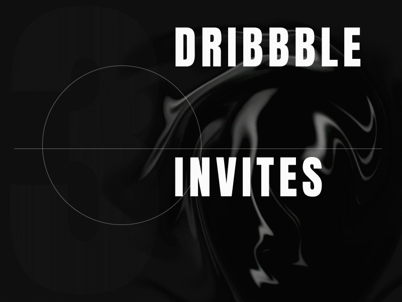 3 Dribbble Invites after effects animation black dribbble invitation invites minimal number prospects typography white