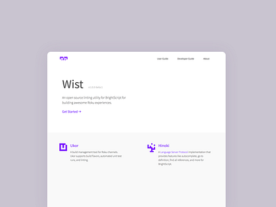 Wist // Ukor // Hinoki code design developer documentation minimal open source tool web design website