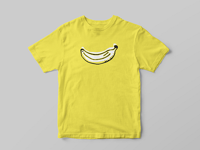 🍌🍌🍌 color cool design fitness fruit hip illustration pop t shirt yellow