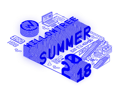 Summer 2018 graphic illustration interns office tech willowtree