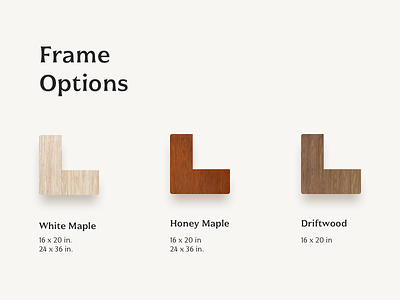Frame Options branding design layout minimal typography ui website website design wood