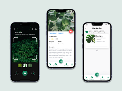 Planty App Design new plant shot ui