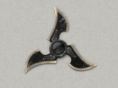 Ninjastar art fantasy metal ninja ninja star solid weapon