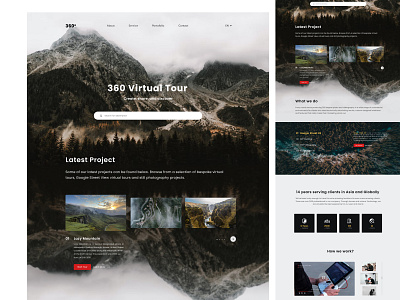 Virtual Tour Web Concept app branding design graphic design logo minimal ui ux