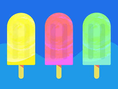 Bold Pops bold color illustration illustrator popsicle