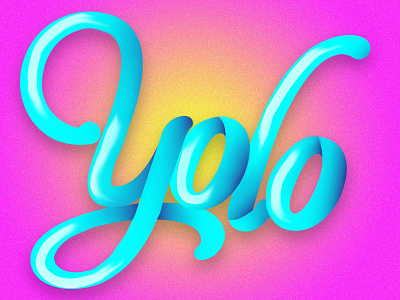 You Only Live Once adobe illustrator adobe photoshop fonts hand lettering handmade font type