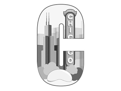 Day 4 Daily Logo Challenge | C is for Chicago adobe chicago daily logo challenge day 4 illustrator