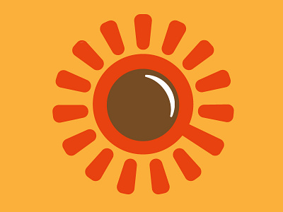 Day 6 Daily Logo Challenge adobe coffee daily logo challenge day 6 illustrator logo sunshine